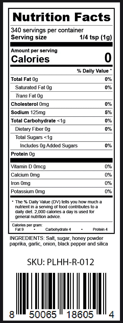 The Honey Hopper Nutrition Facts and Ingredients
